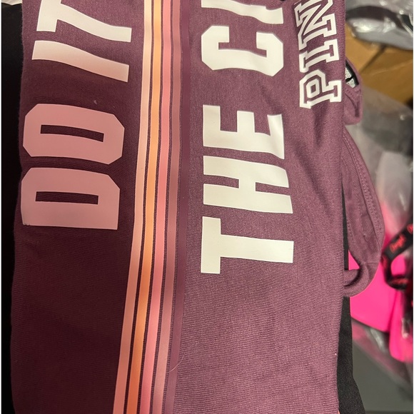 VS PINK ULTIMATE LEGGING ULTIMATE SPORTS BRA TANK DO IT FOR CARBS SM RARE 2016 - Picture 7 of 12